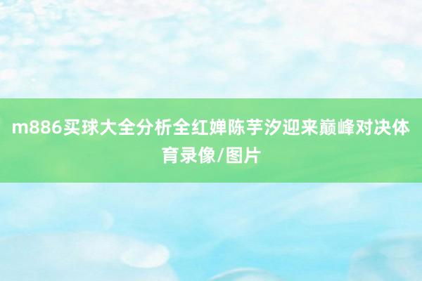 m886买球大全分析全红婵陈芋汐迎来巅峰对决体育录像/图片
